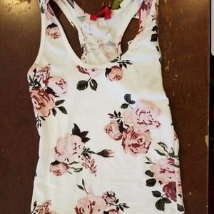 Ross floral tank